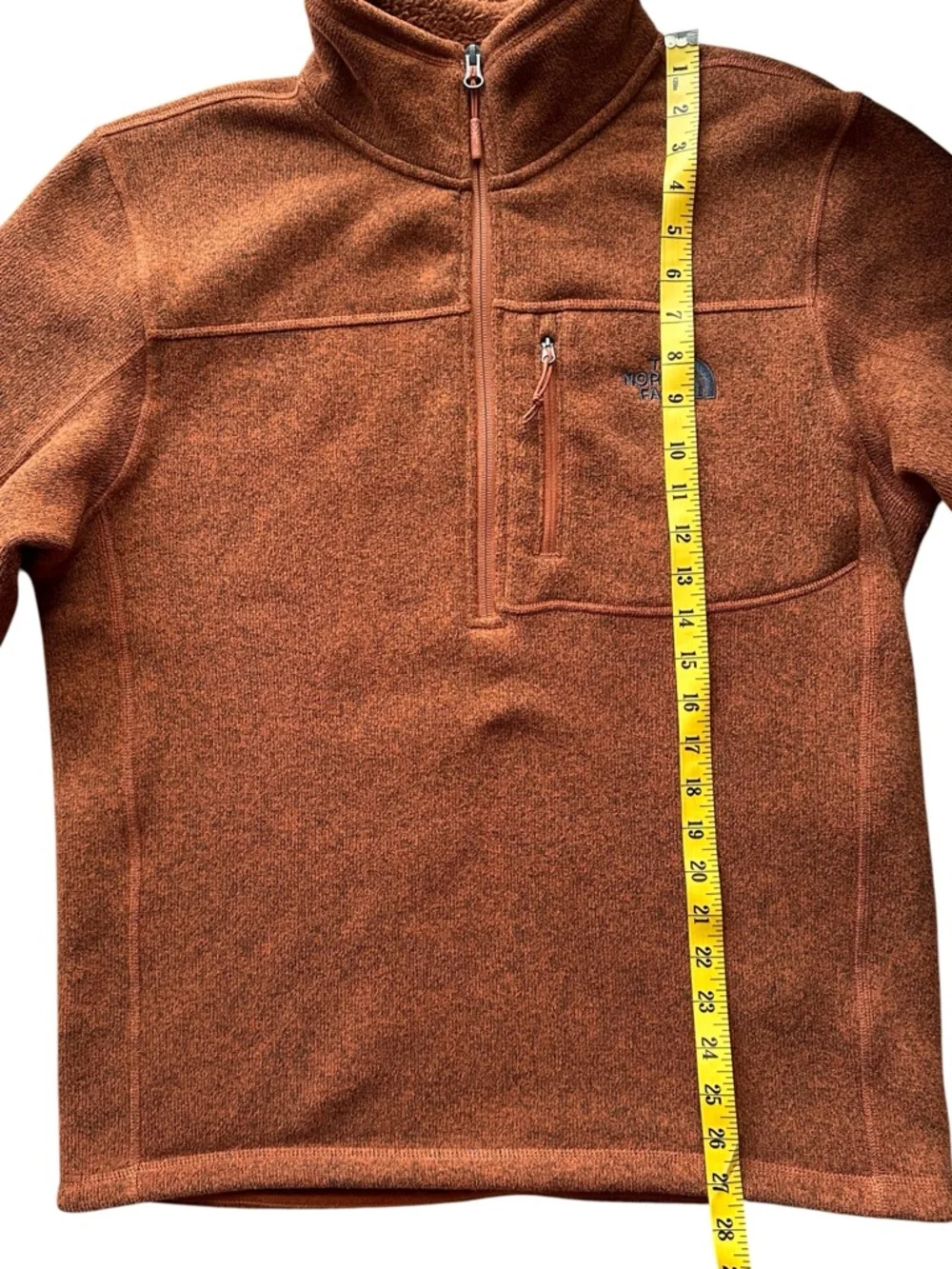 The North Face Gordon‎ Lyons 1/4 Zip Fleece Pullover Gingerbread Brown Heather M